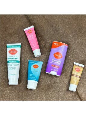 Lume 5 Pc Set Whole Body Deo, Invisble Cream Deo, Acidified Body Wash Sage Vanil